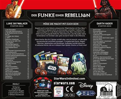 FFG - Star Wars: Unlimited - Der Funke einer Rebellion Zwei-Spieler-Starter - DE o. EN