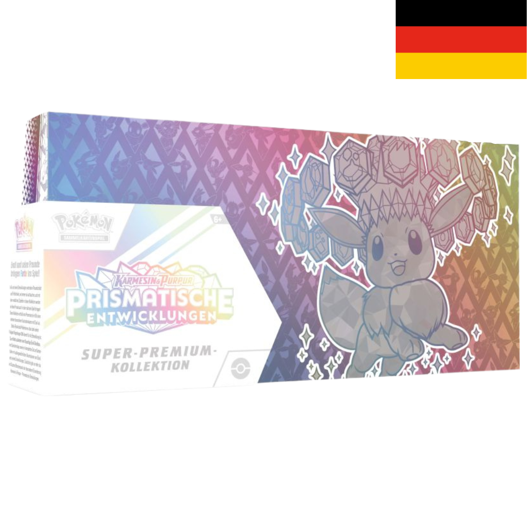 Pokémon Karmesin & Purpur 08.5 Prismatische Entwicklungen Super Premium Kollektion Evoli DE