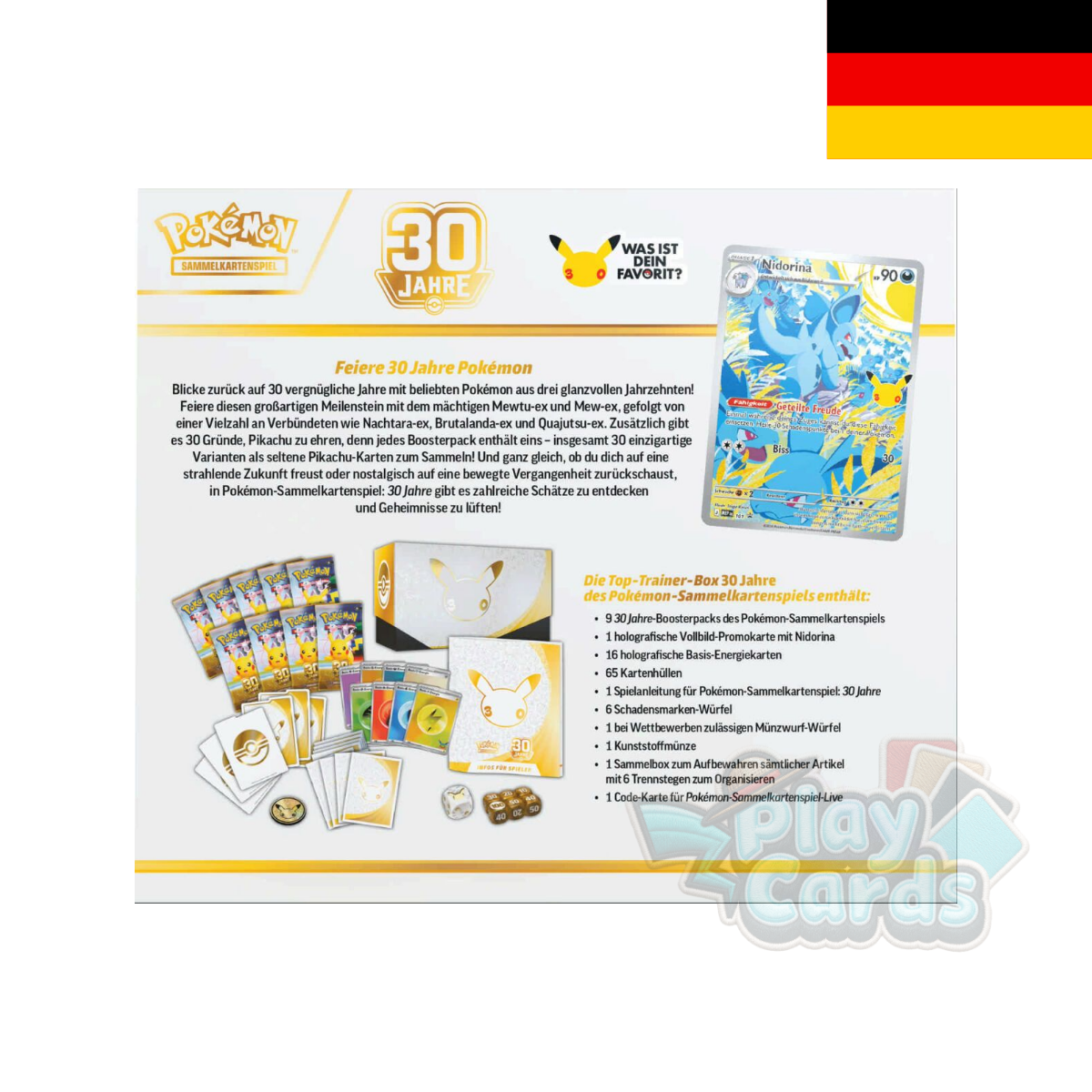 Pokémon - 30 Jahre Top-Trainer-Box - DE