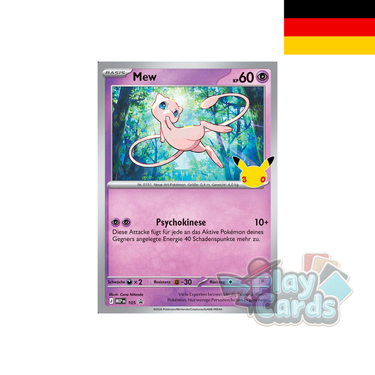 Pokémon - 30 Jahre Figuren-Kollektion: Mew - DE