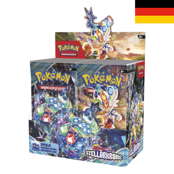 Pokémon Karmesin & Purpur 07 Stellarkrone Booster Display (36) DE