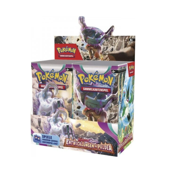 Pokemon KP02 Entwicklungen in Paldea Booster Display Deutsch