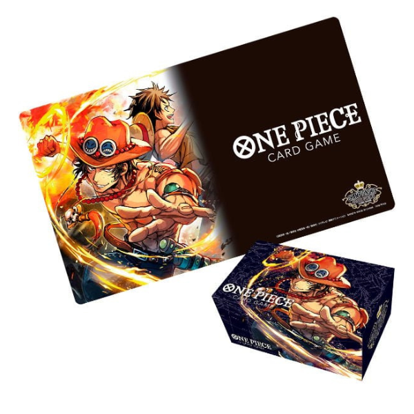 One Piece Card Game - Playmat and Storage Box Set -Portgas.D.Ace-