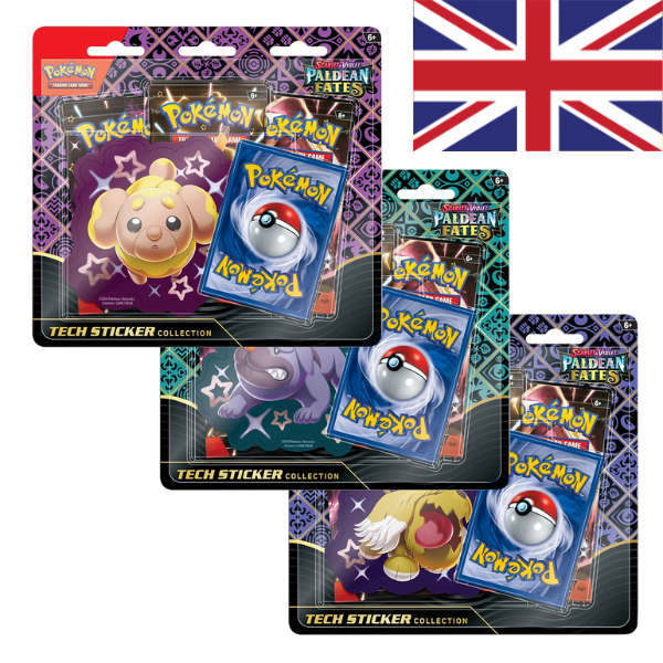 Pokémon SV04.5 Paldean Fates Tech Sticker Collection EN