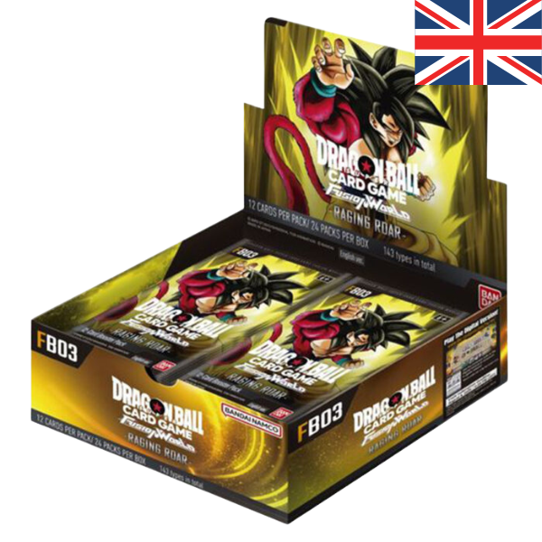 Dragon Ball Super Card Game - Fusion World FB03 Raging Roar Booster Display (24 Packs) - EN