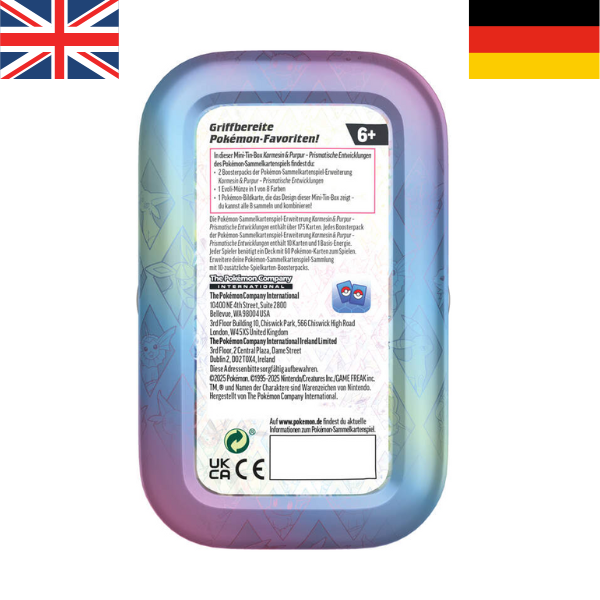 Pokemon PKM KP08.5 Mini-Tin Prismatische Entwicklungen