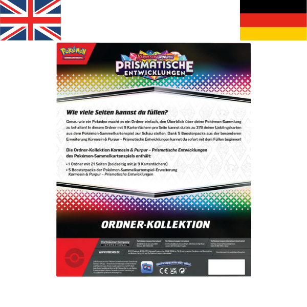 Pokemon PKM KP08.5 Binder Kollection Prismatische Entwicklungen