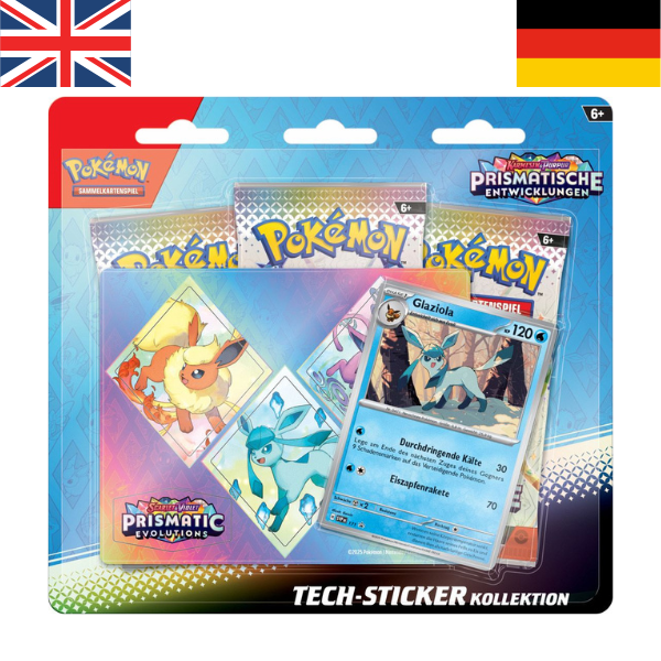 Pokemon PKM KP08.5 Tech-Sticker-Kollektion Prismatische Entwicklungen