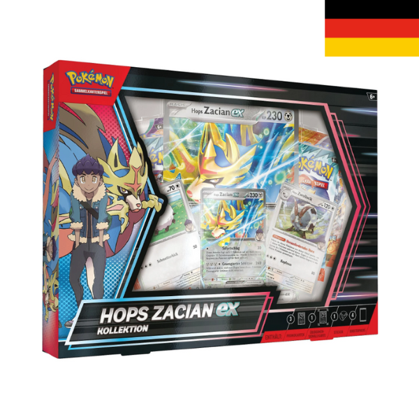 Pokémon Sammelkartenspiel Hops Zacian-ex Kollektion DE