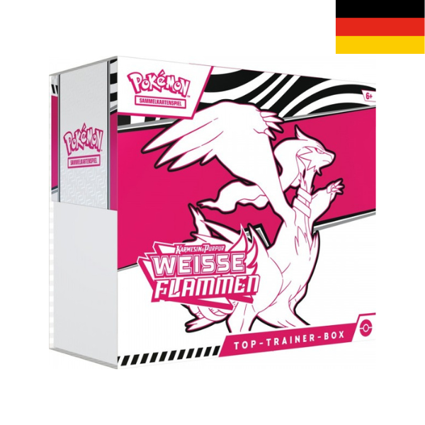 Pokemon Karmesin & Purpur Weisse Flammen Top Trainer Box DE