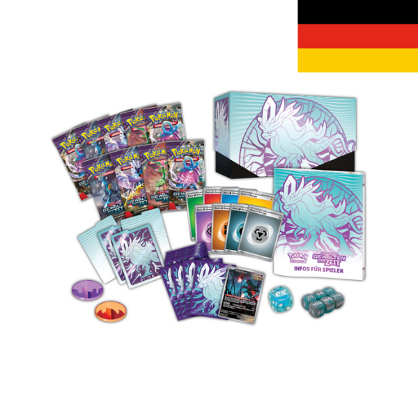 PKM - Karmesin & Purpur 05 Gewalten der Zeit Windwoge TopTrainer Box - DE