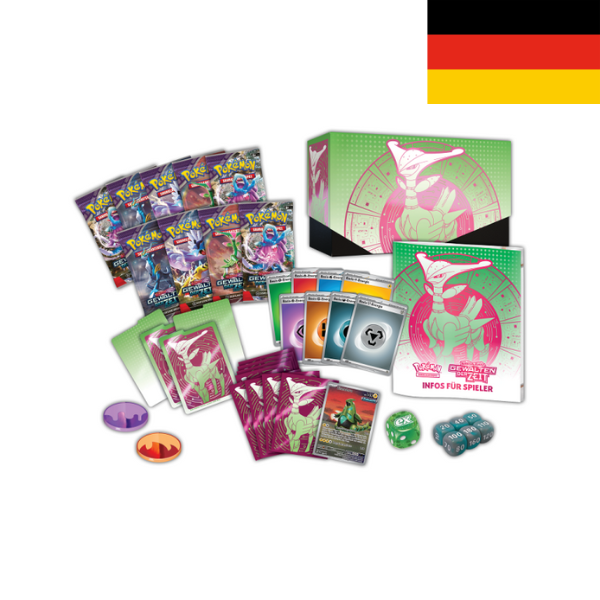 PKM - Karmesin & Purpur 05 Gewalten der Zeit Eisenblatt TopTrainer Box - DE