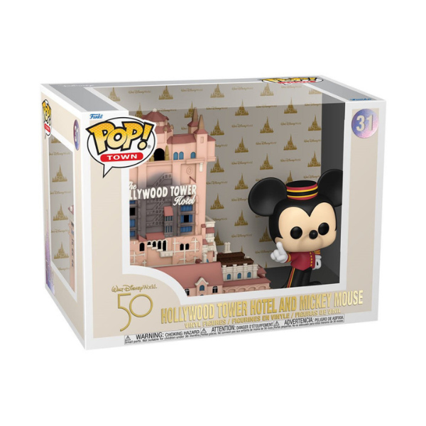 FUNKO POP! TOWN: Walt Disney World 50th Anniversary -Tower of Terror w/ Mickey