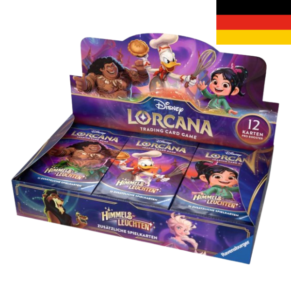 Disney Lorcana: Himmelsleuchten - Display mit 24 Booster Packs DE