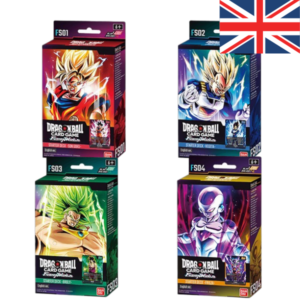 Dragon Ball Super Card Game - Fusion World FS01 - FS04 Starter Deck EN