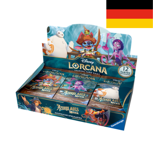 Disney Lorcana: Azurblaues Meer Booster Display (24 Packs) DE