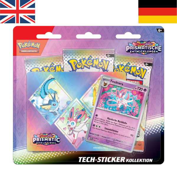 Pokemon PKM KP08.5 Tech-Sticker-Kollektion Prismatische Entwicklungen