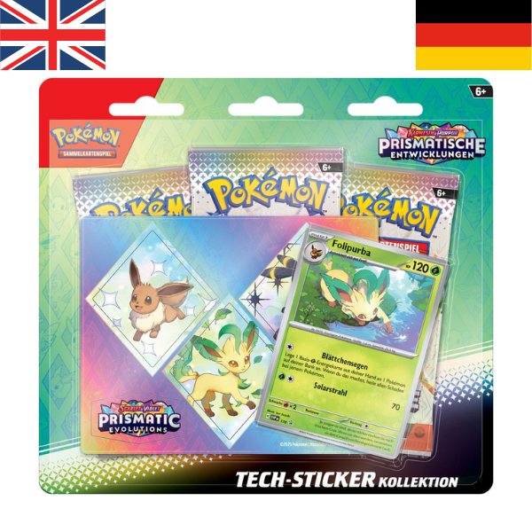 Pokemon PKM KP08.5 Tech-Sticker-Kollektion Prismatische Entwicklungen