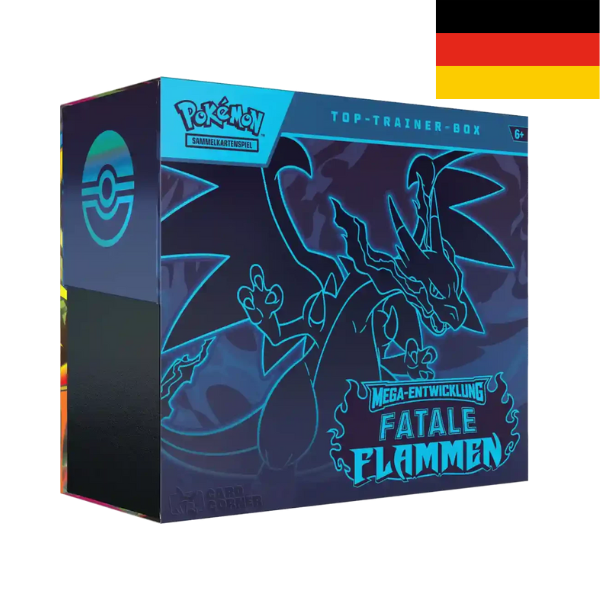 Pokemon Mega Entwicklung Fatale Flammen Top Trainer Box DE