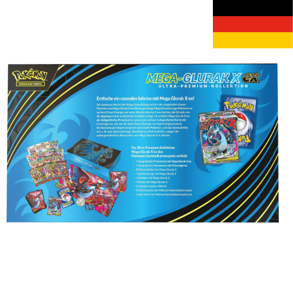 Pokemon Ultra Premium Kollektion Mega Glurak X ex DE