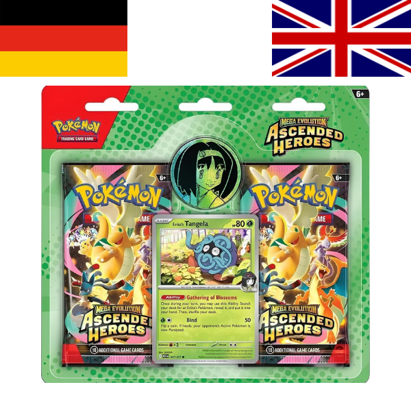 Pokemon Mega Entwicklung Erhabene Helden Trainer Blister Erikas Tangela DE / EN