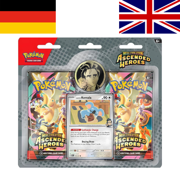 Pokemon Mega Entwicklung Erhabene Helden Trainer Blister Aokis Koalelu DE / EN