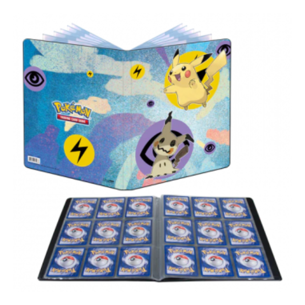 Ultra Pro Artwork Binder - 9-Pocket Portfolio - Pikachu & Mimigma - bis zu 180 Karten