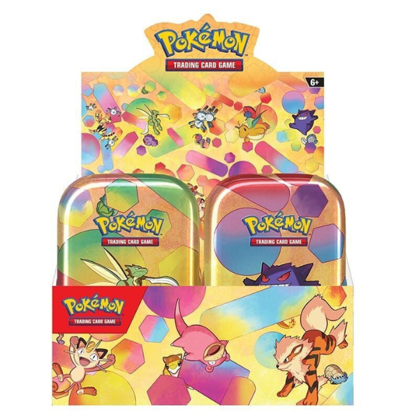 Pokémon: Karmesin & Purpur 151 – Mini Tin Kollektion Display (10 Mini Tins) DE